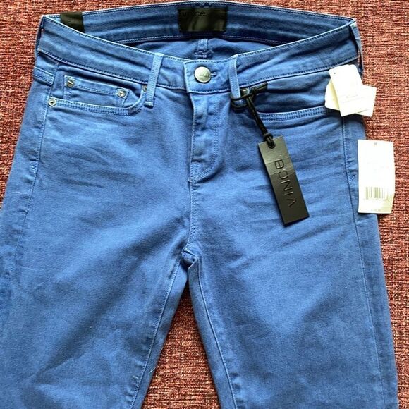 New w tag Vince skinny ankle jeans/pants Sz 27 Pacific Blue - Picture 3 of 7